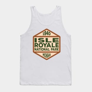 Isle Royale National Park badge Tank Top